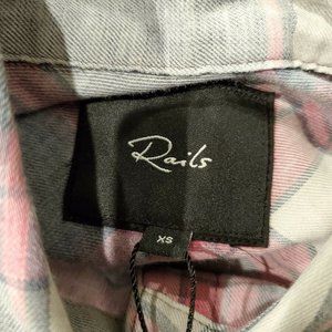 Rails Hunter Button-Front Long-Sleeve Plaid Shirt